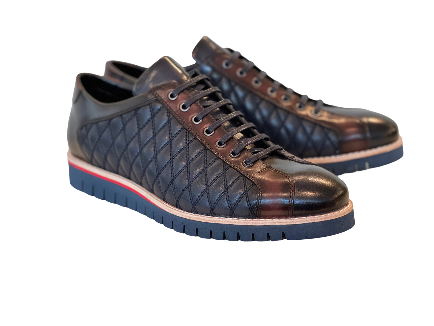 C212-4005 Sport Comfort Fashion- Navy+Burgundy