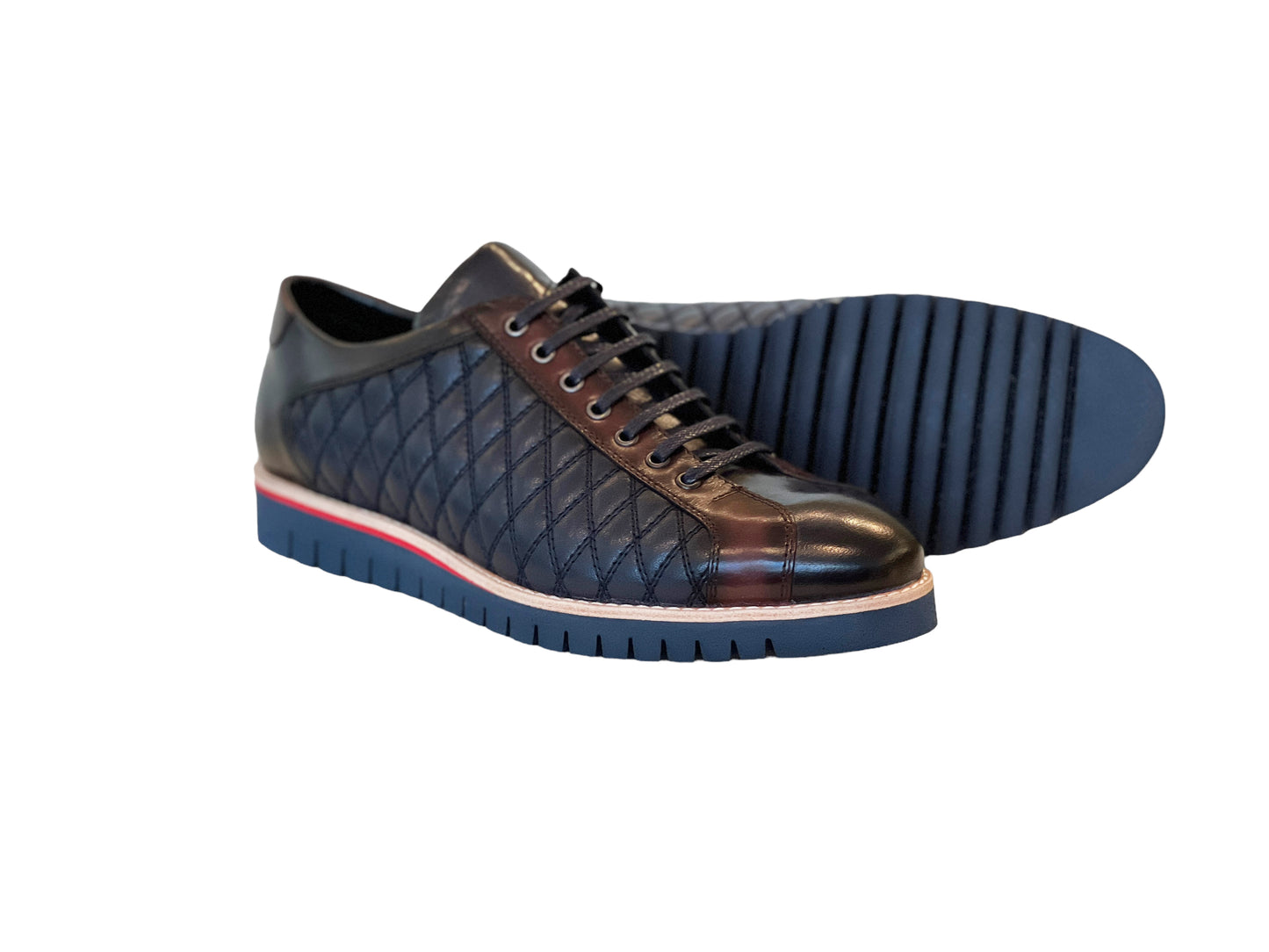 C212-4005 Sport Comfort Fashion- Navy+Burgundy