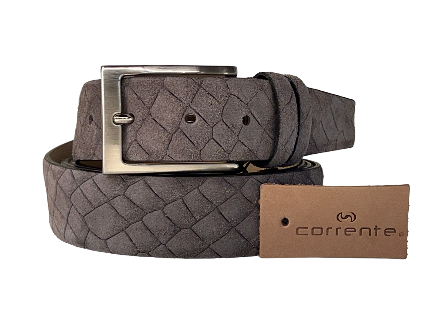 CBelt -4428C- Suede Design Belt - Vizon