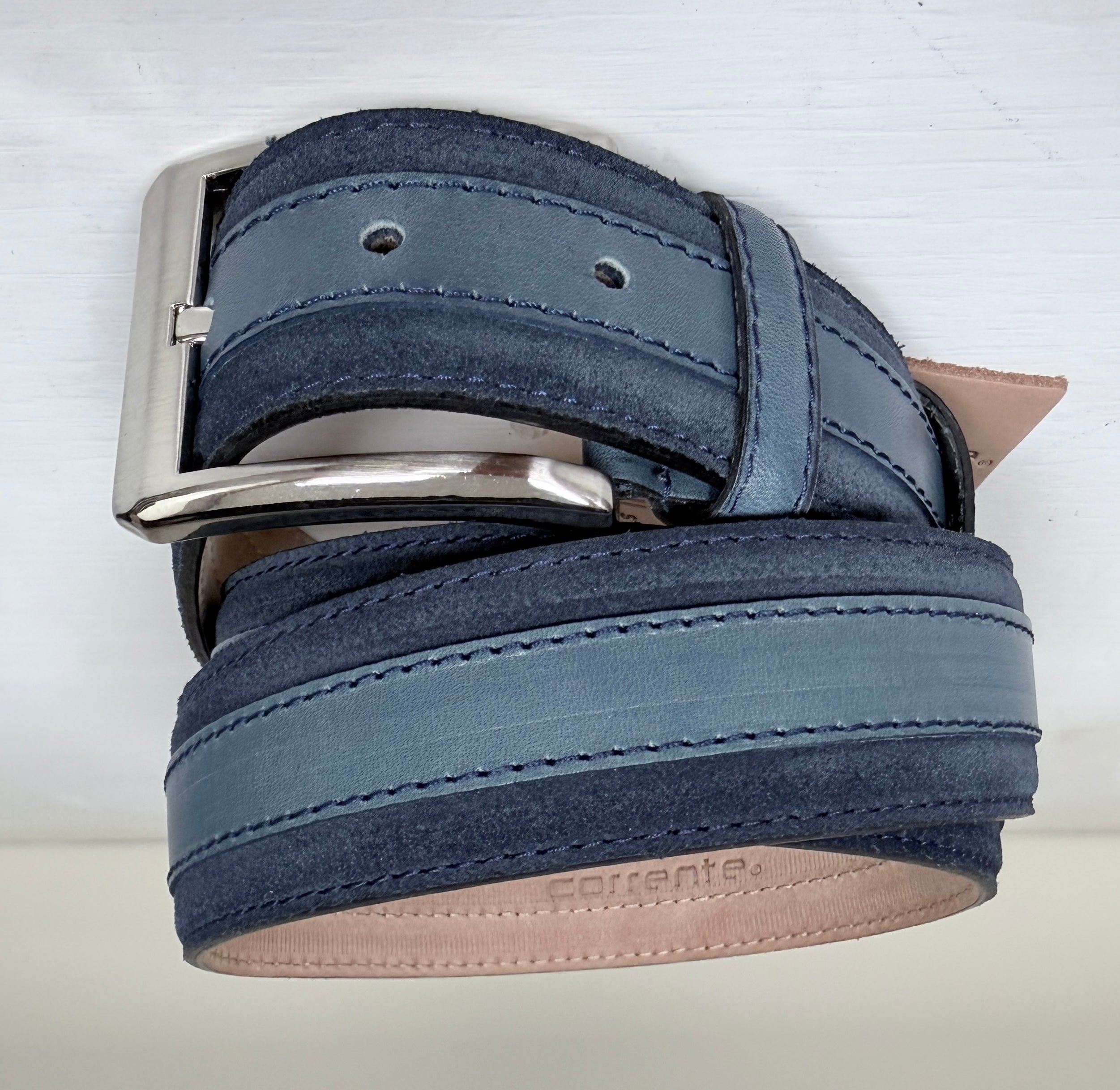 CBelt-5769S Belt-Navy Suede
