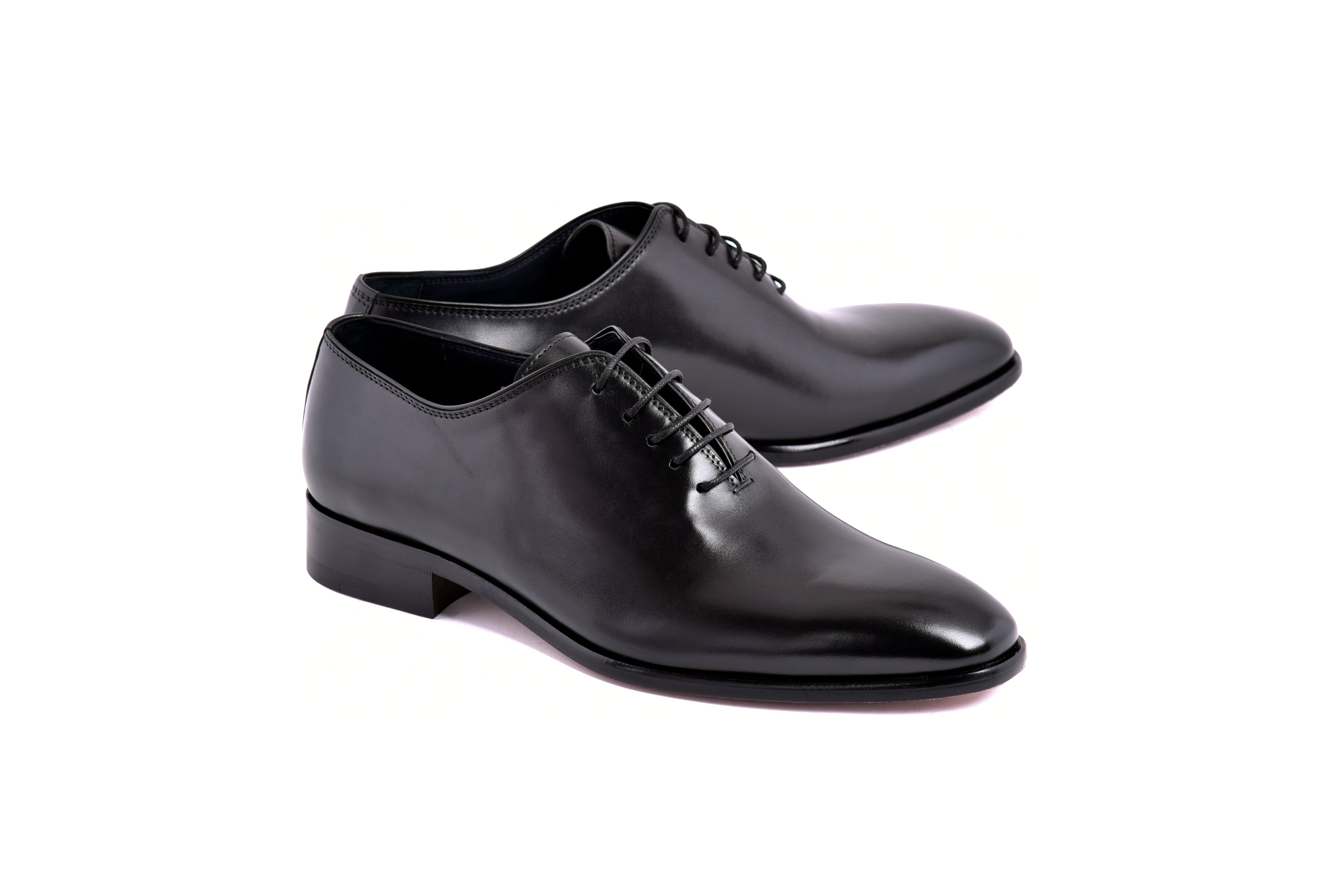 C0001110-6292OXF- Plain toe lace up-Black