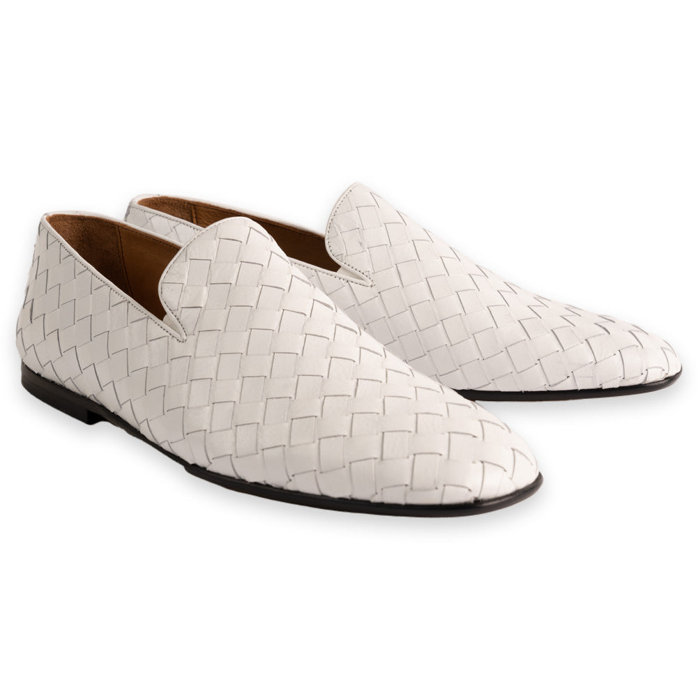 P00021 -6615 Hand-Woven Veneta- White