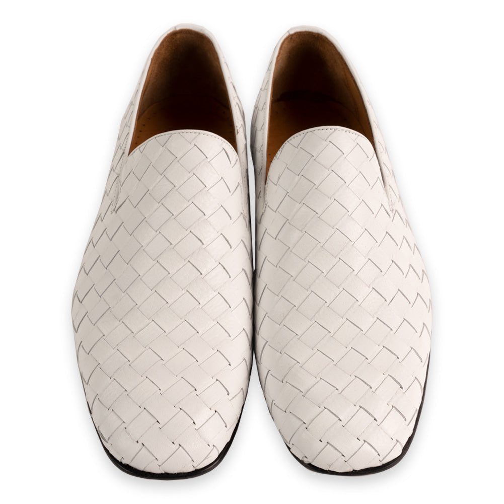 P00021 -6615 Hand-Woven Veneta- White