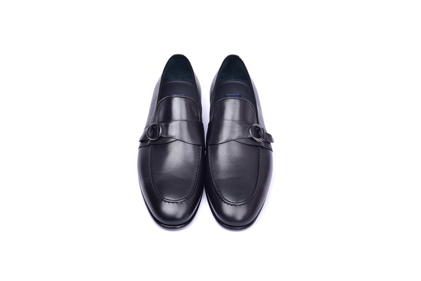 C00102- 6628 Side Buckle Loafer -Black