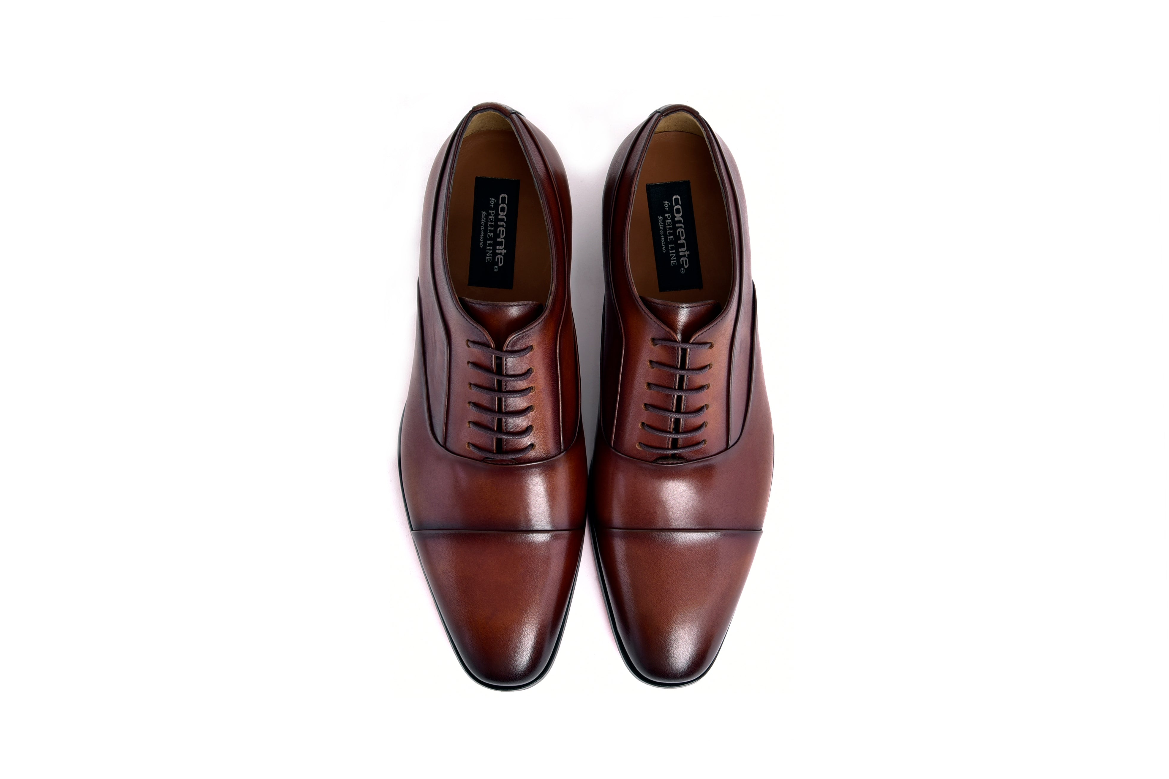 C0001106-6694 Cap toe lace up-Tan