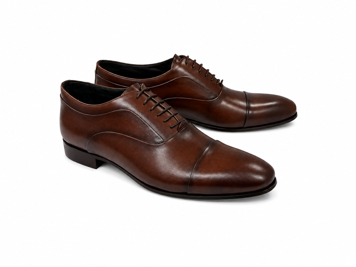 C0001106-6694 Cap toe lace up-Dark Tan