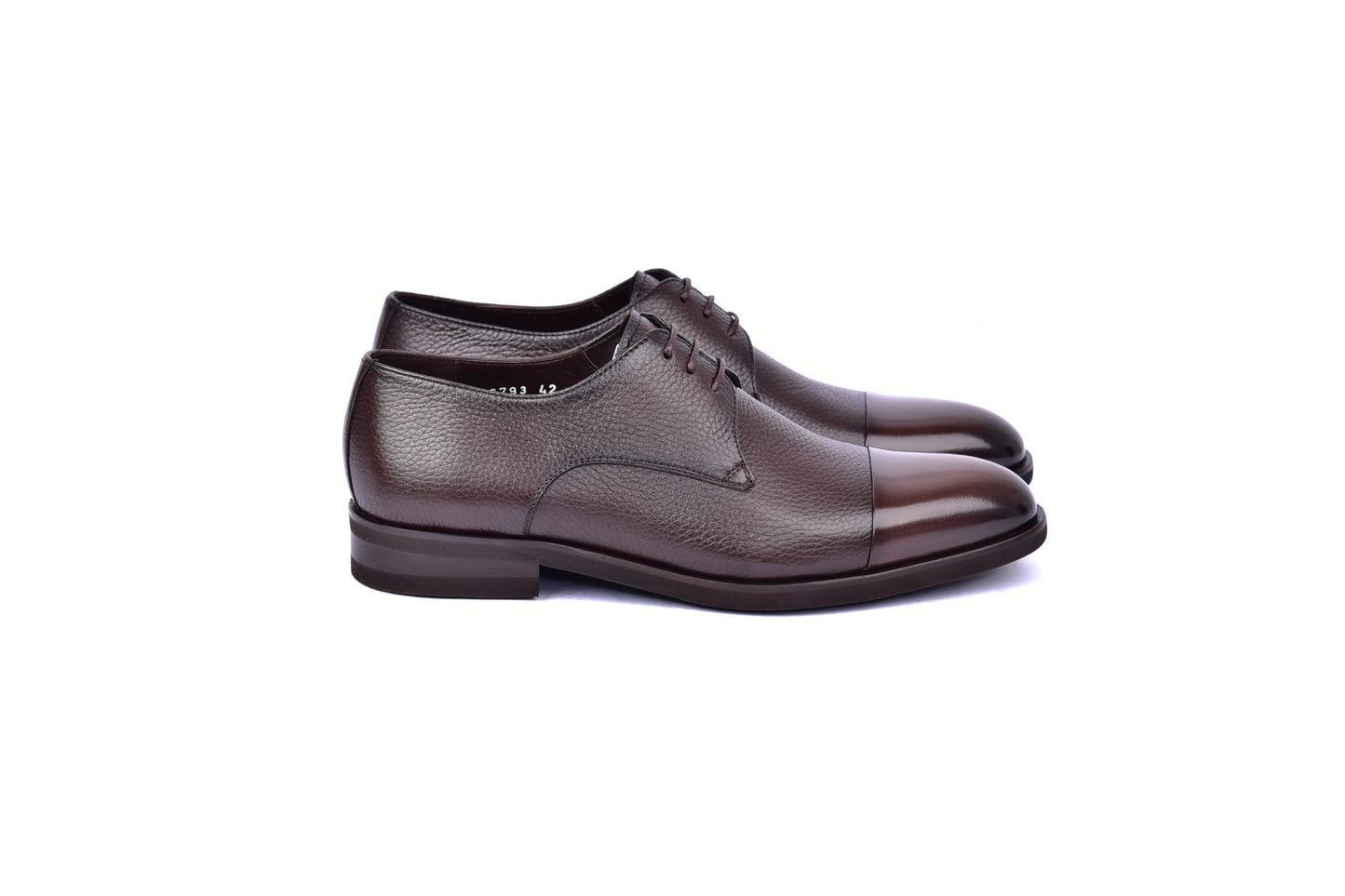 C0015-6793 Cap Toe Deer Skin- Brown