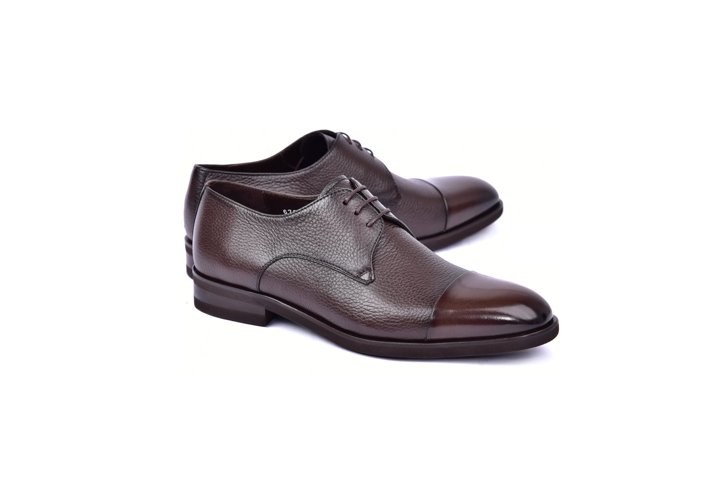C0015-6793 Cap Toe Deer Skin- Brown