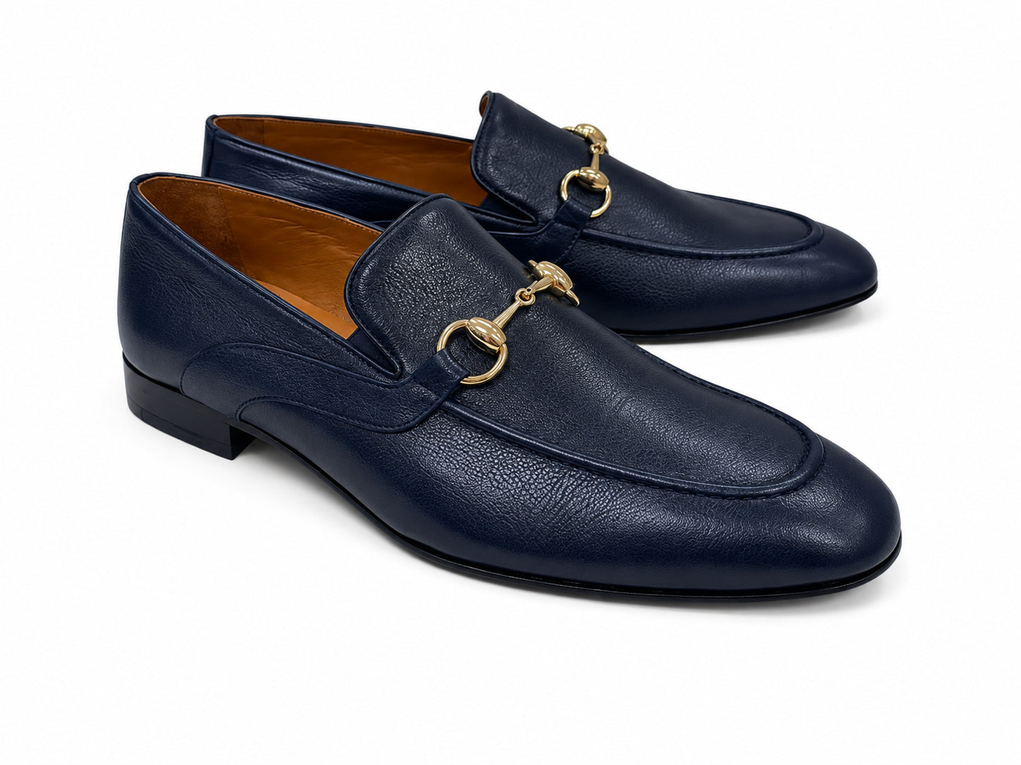 CU00024 -7195 Bit buckle loafer- Navy