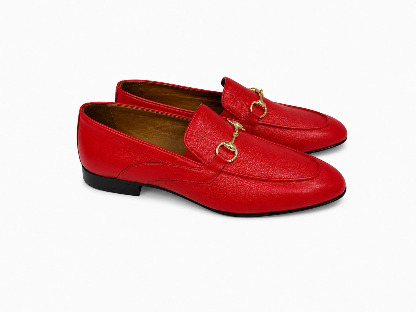 CU00025 -7195 Bit buckle loafer- Red