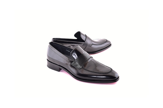 C000210-7425 Formal Loafer-Black Luxe leather