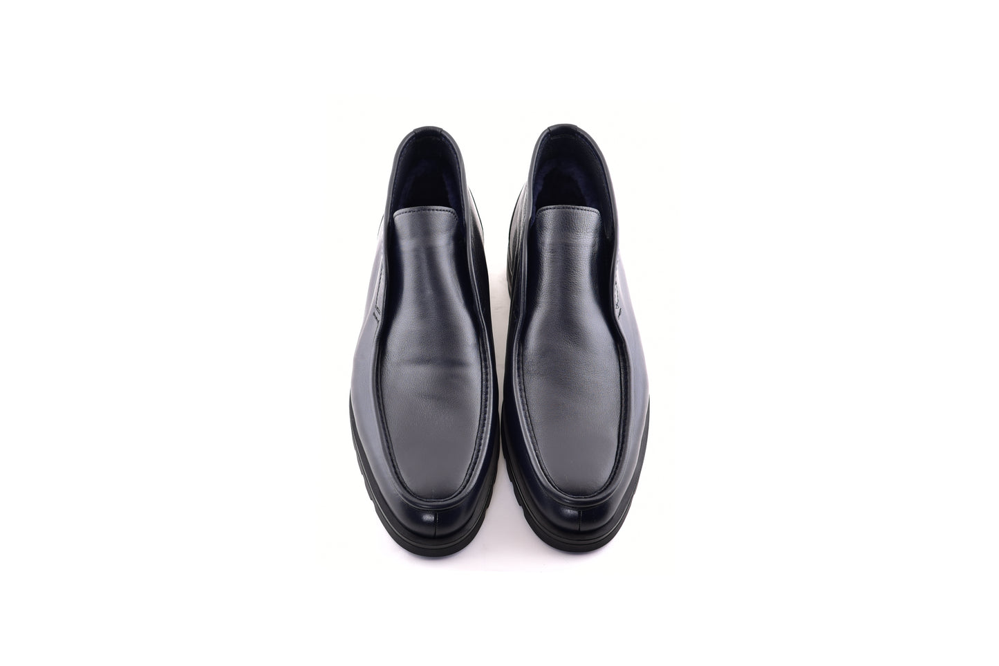 C187-7520 Shearling Lined Chukka Boot-Navy