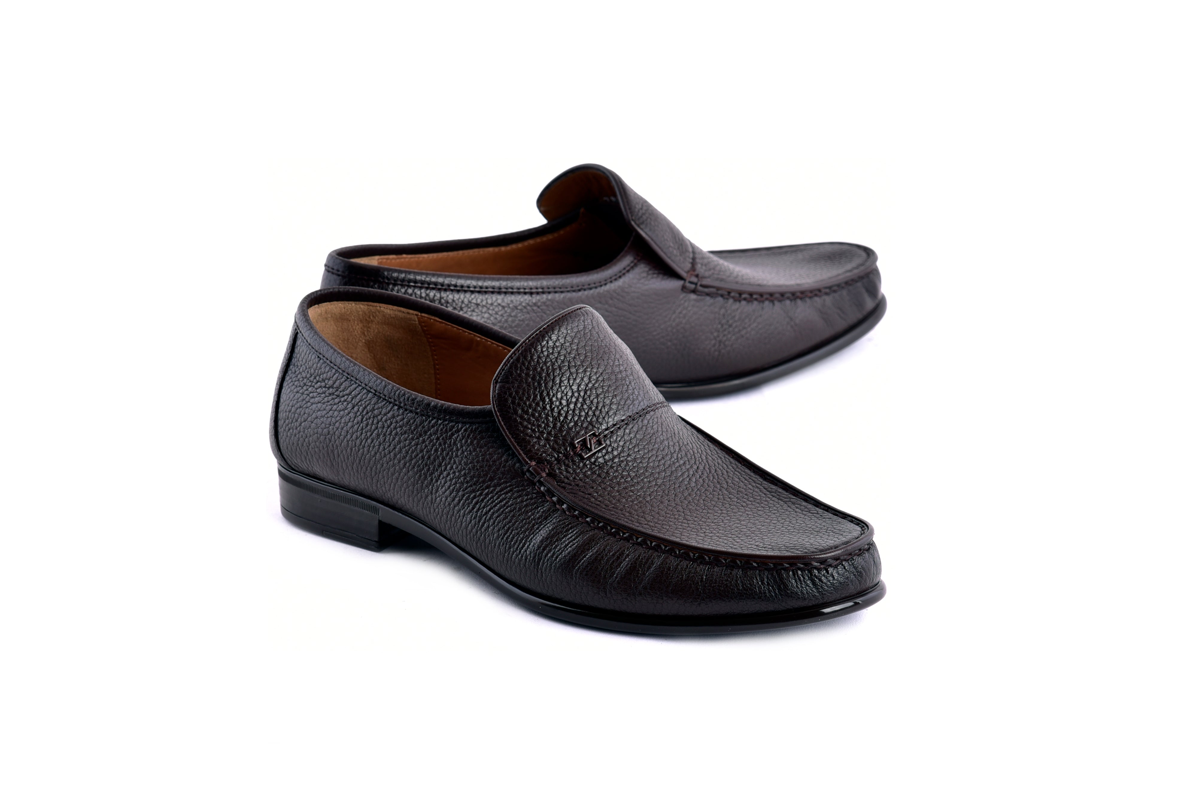 C000141-7806 Deer Skin Loafer- Brown