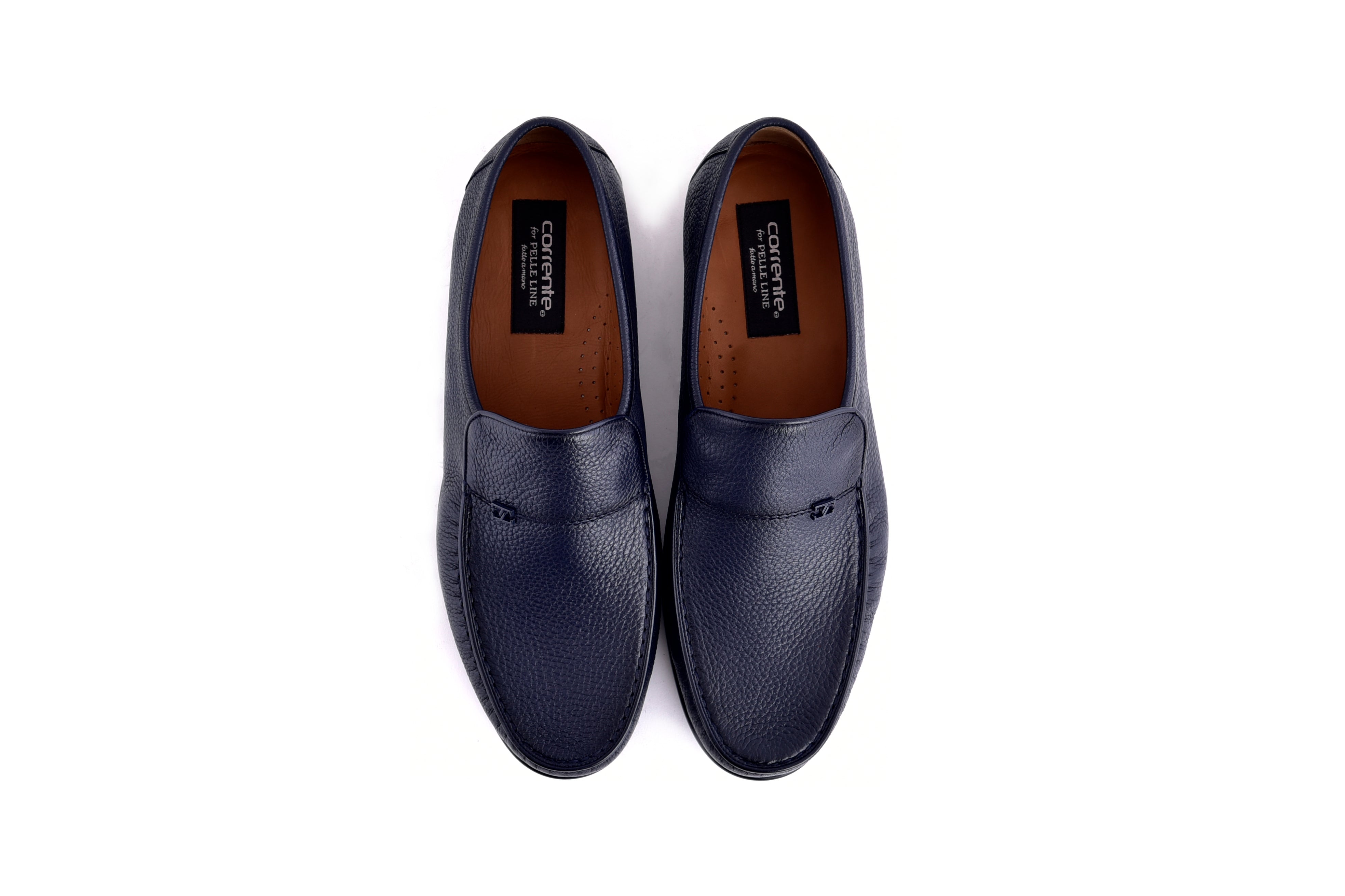 C000142-7806 Deer Skin Loafer- Navy