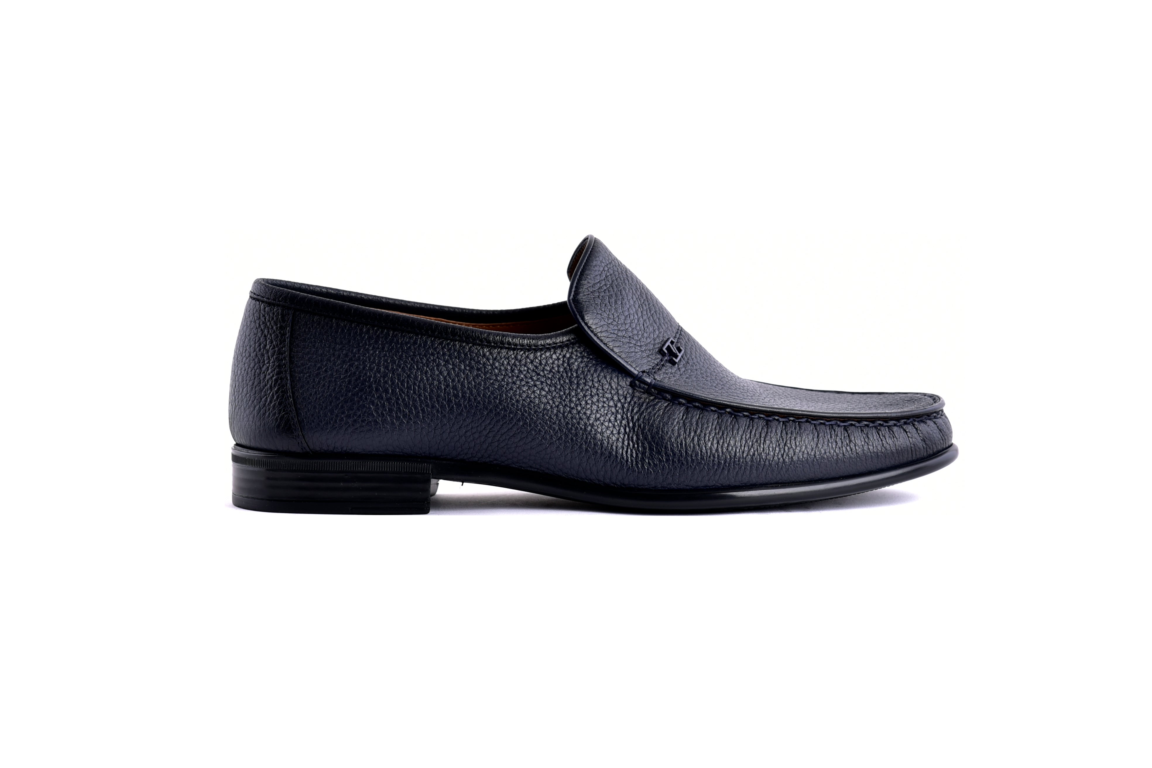C000142-7806 Deer Skin Loafer- Navy