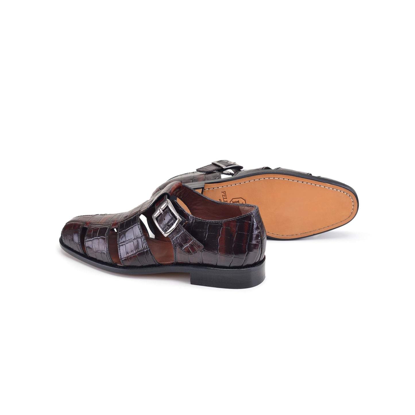P00029- 8092 Close toe sandal- Brown