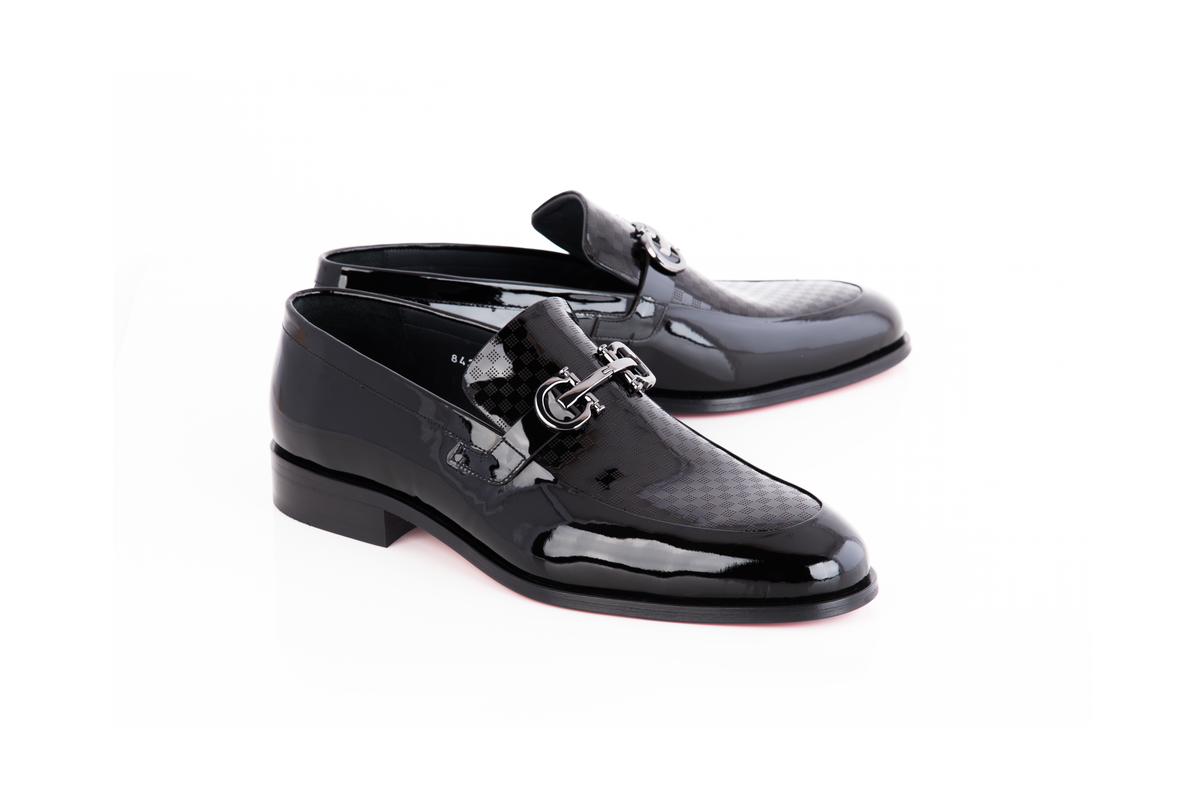C0124-8423 Buckle Formal loafer- Black