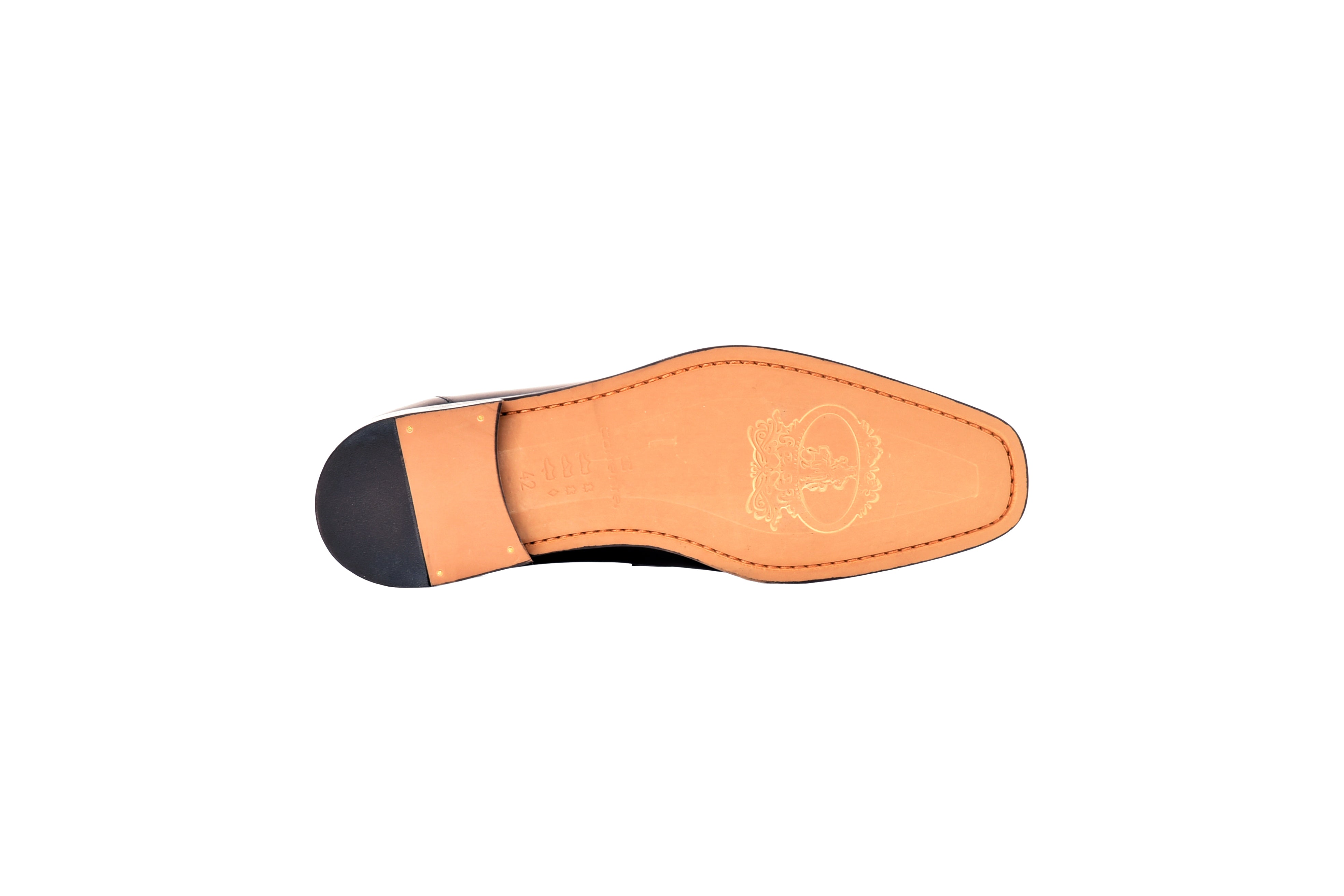 C0108- 8663 Lux Leather Tassel Loafer-Black