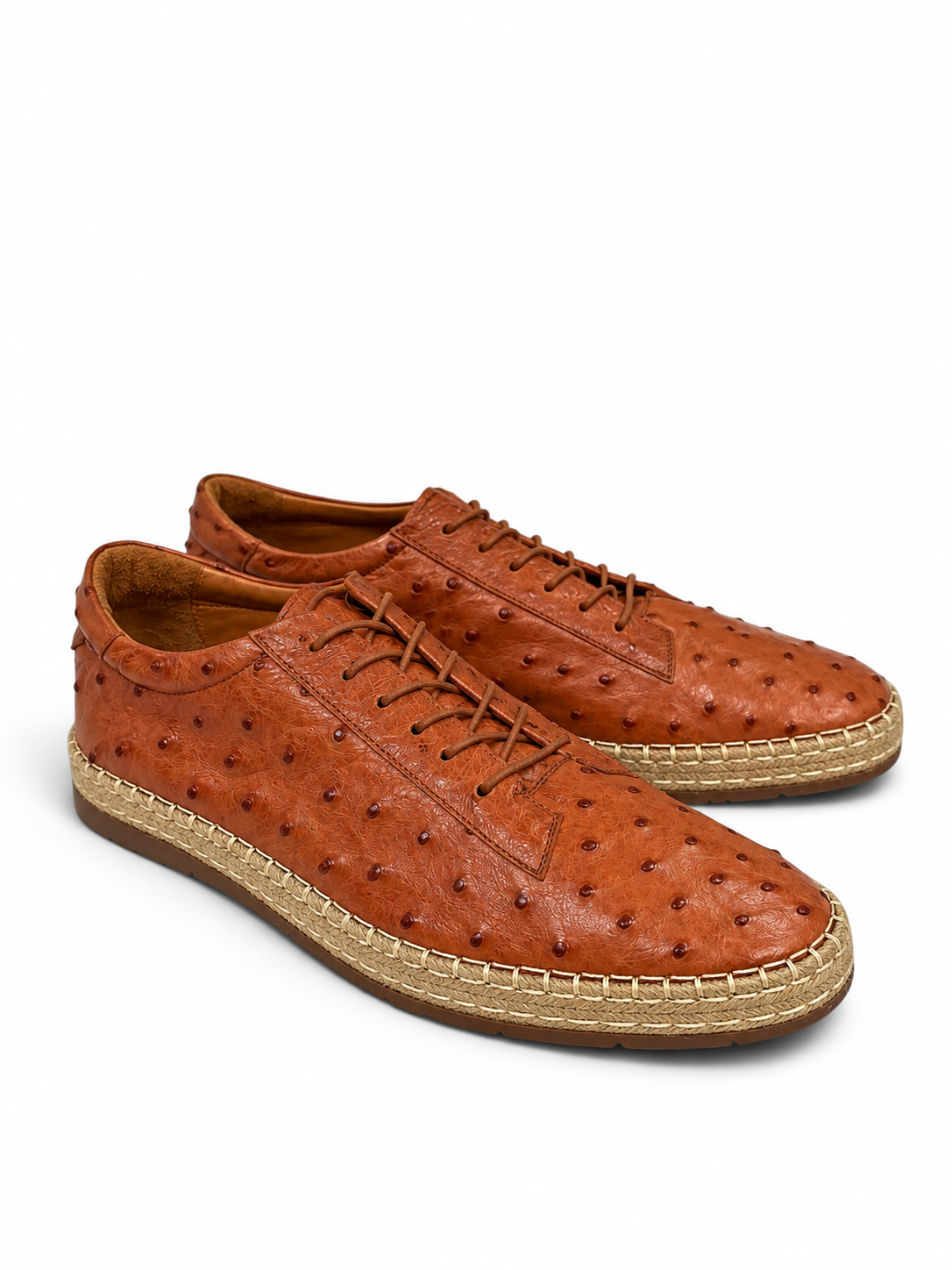 P0103 Monaco Genuine Ostrich- Tan
