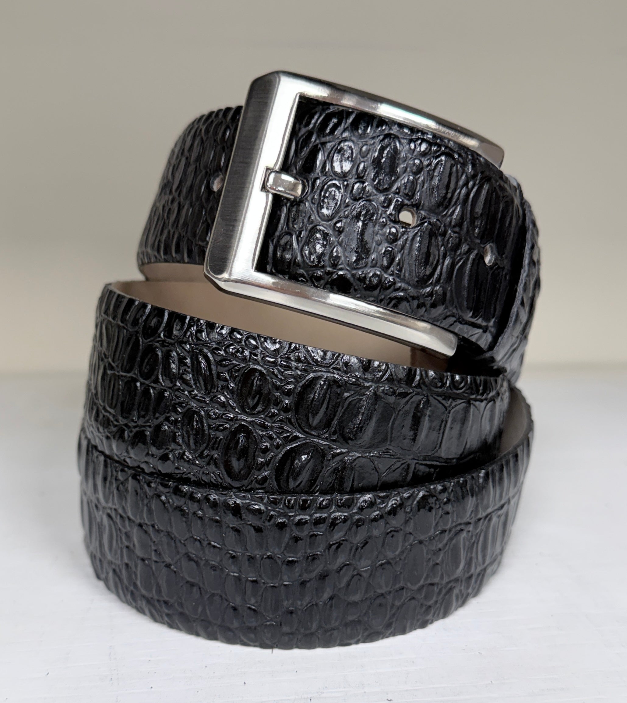 CBelt-Croc40 Belt - Black