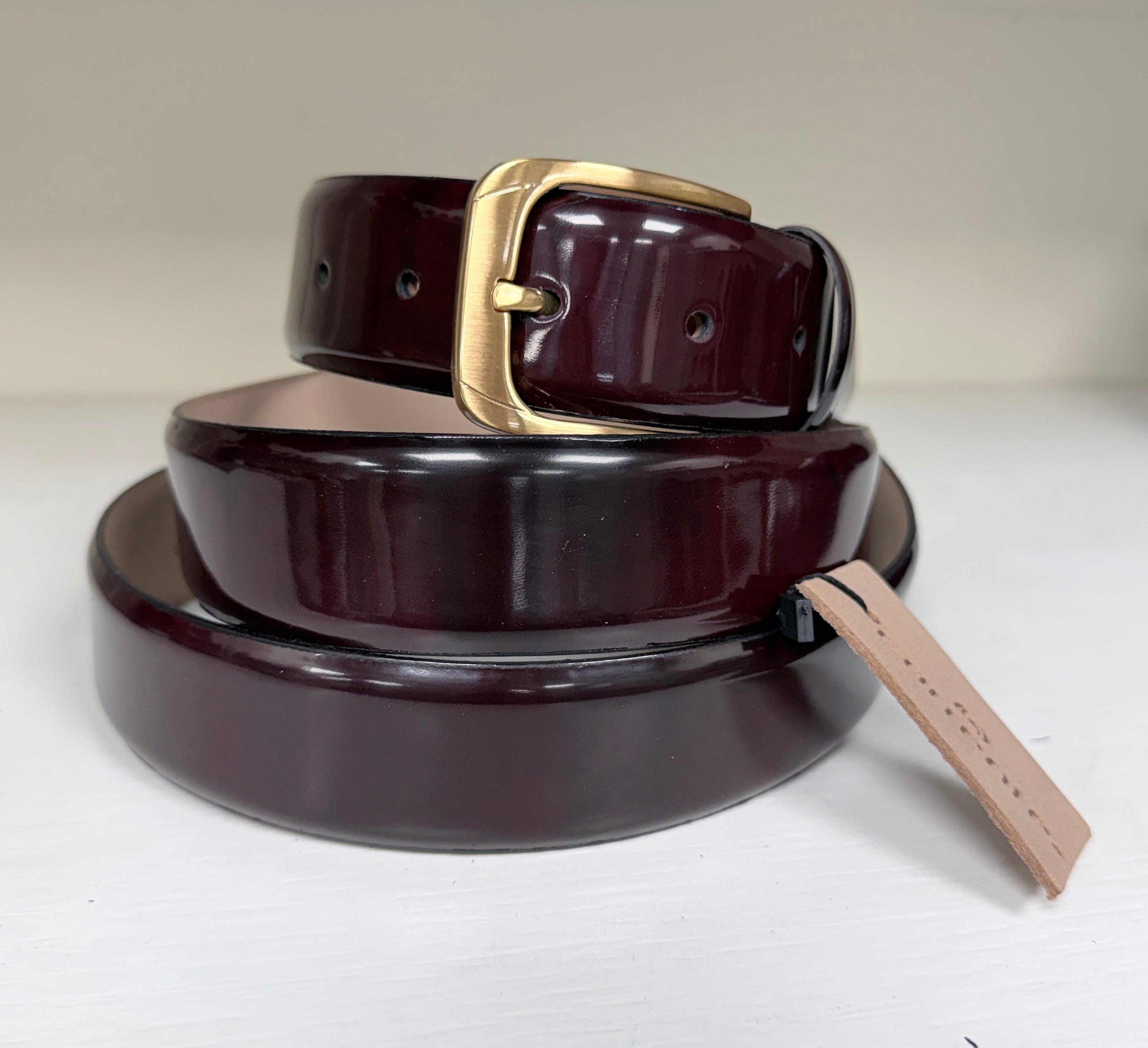 CBelt-Dress -Cordovan Burg G