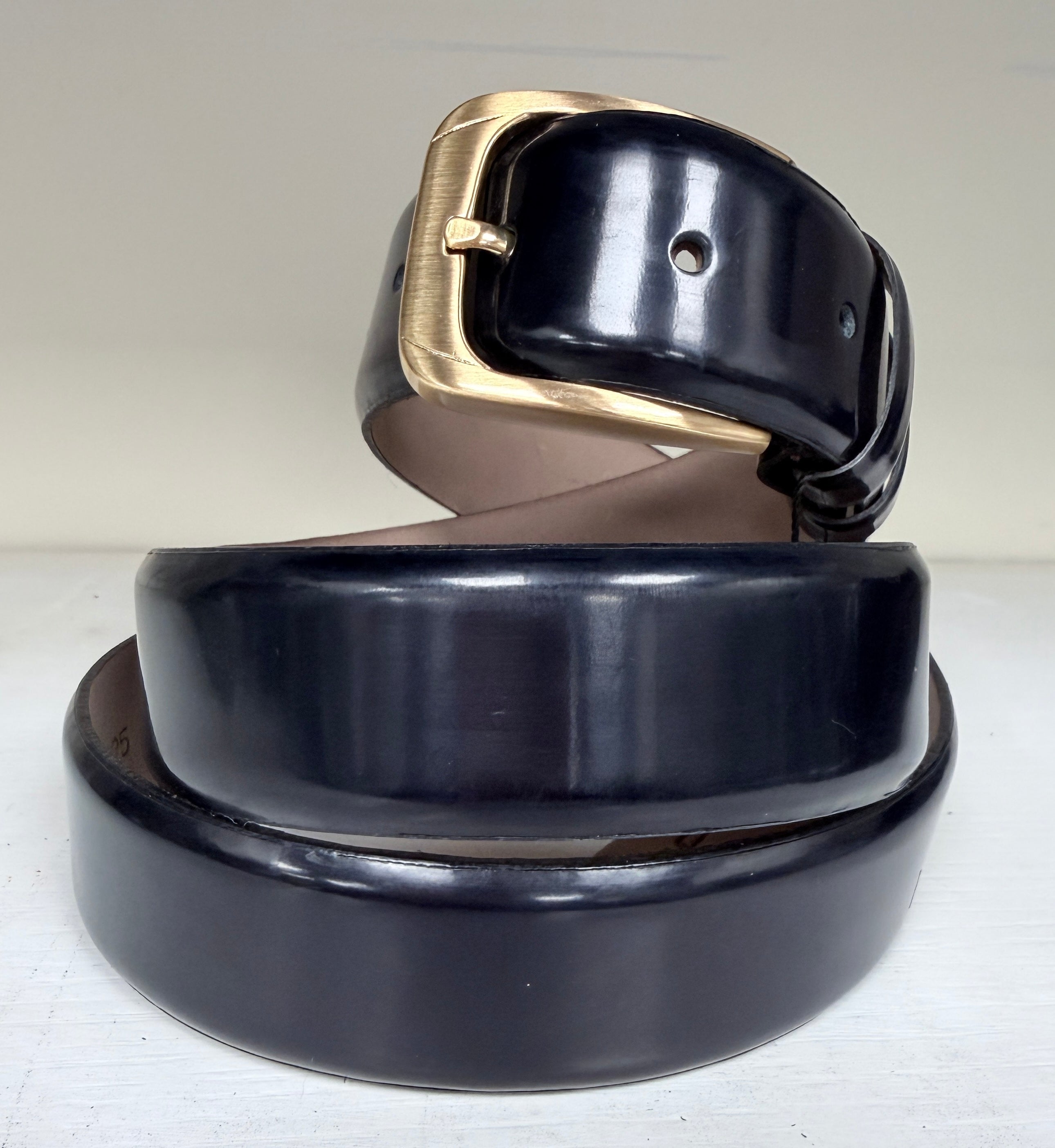 CBelt-Dress Belt- Navy Blue Shine