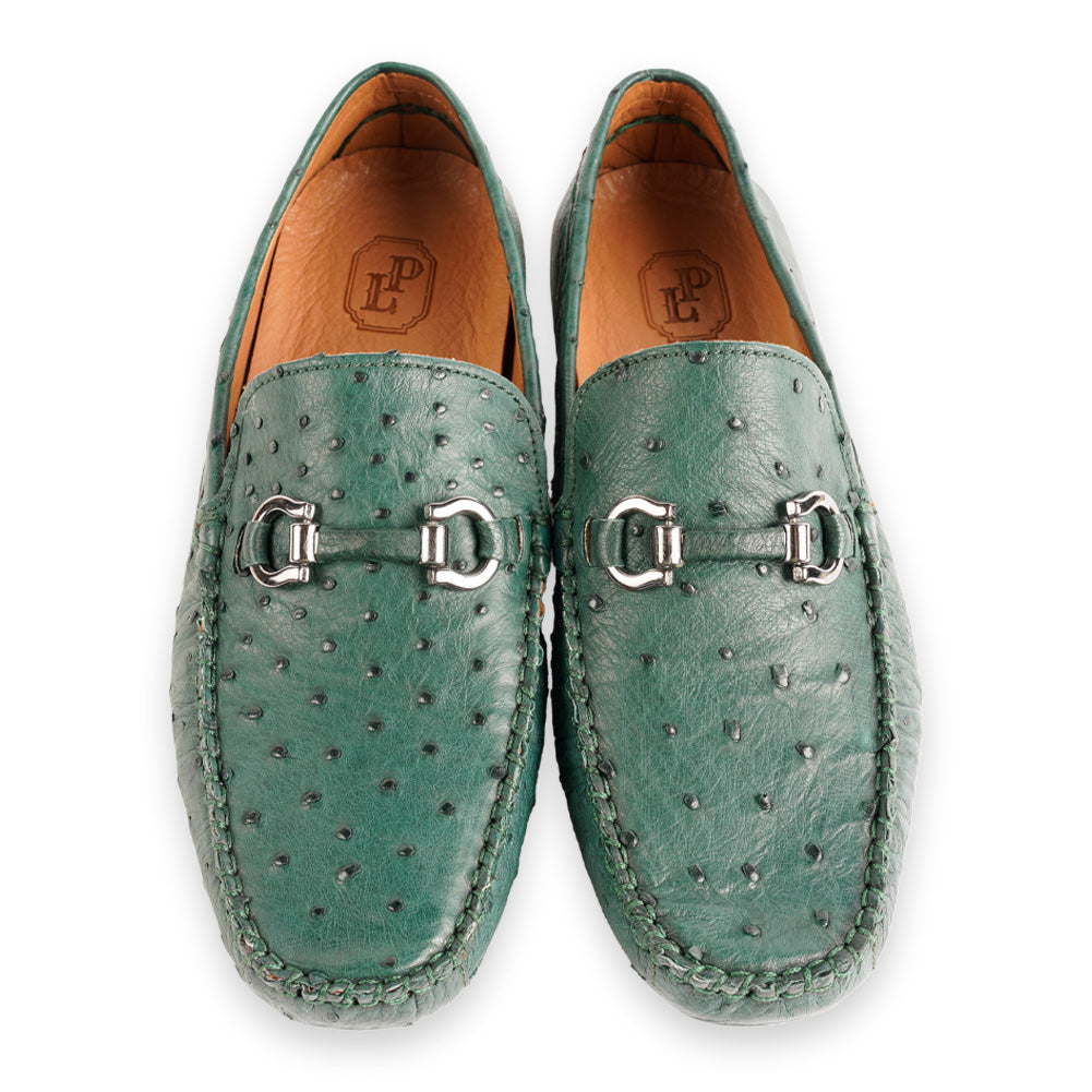 P01405 Palm Beach Genuine Ostrich Driver-Green