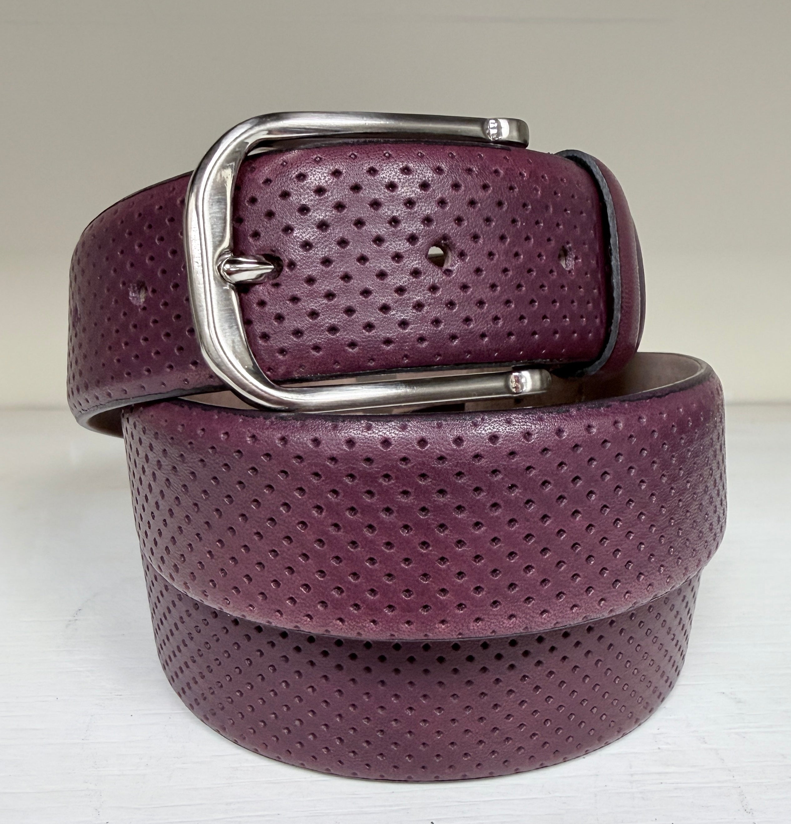 CBelt-Perforated - Burgundy