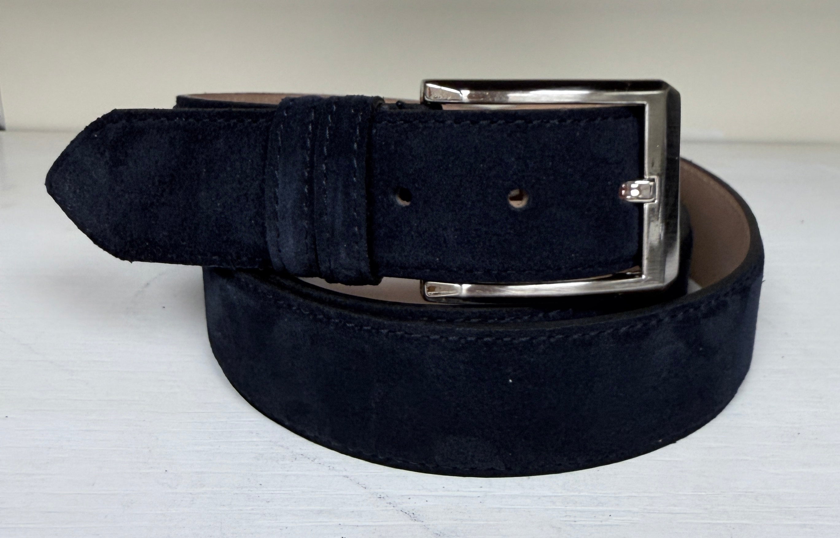 CBelt-Suede Belt- Navy