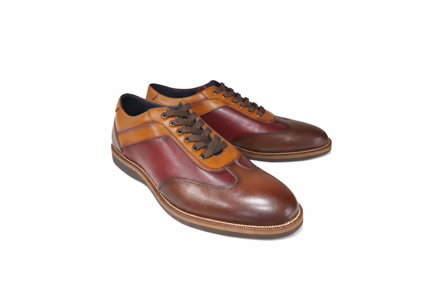 P01012 Dakota Two tone sneaker-Brown