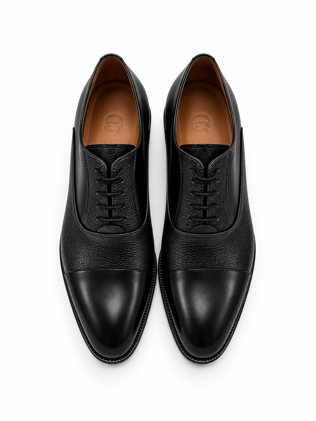 CU0004 -London Cap toe Deer skin- Black