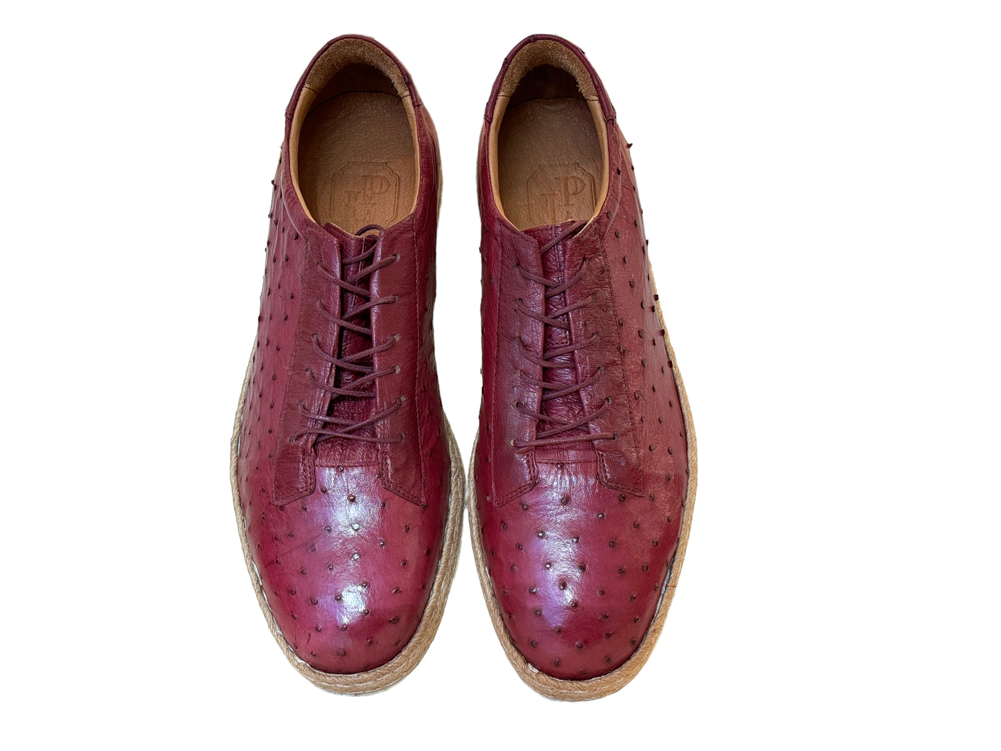 P0106 Monaco Genuine Ostrich Sport- Burgundy
