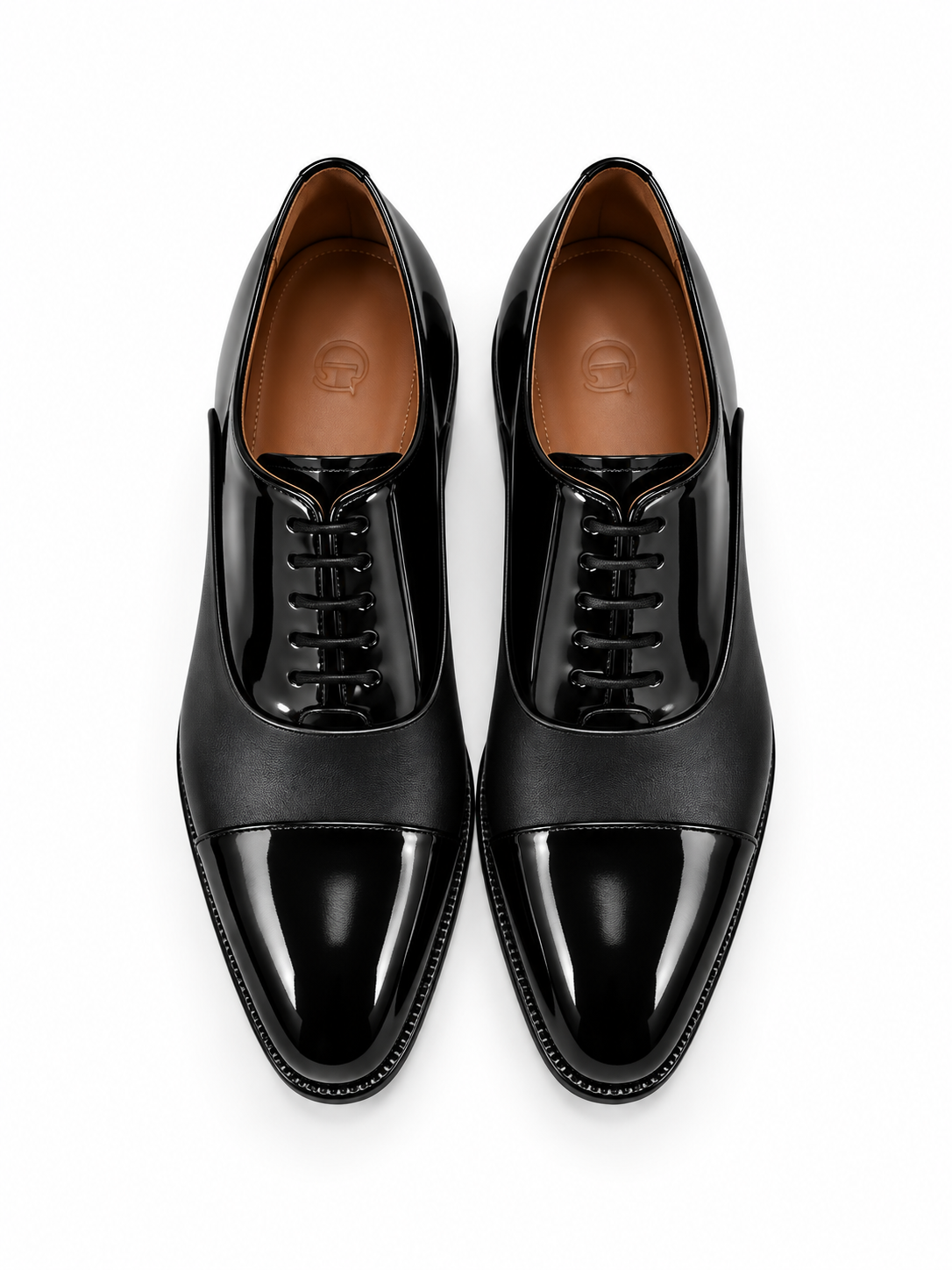 CU00041 -Opra Cap toe formal shoe-Black