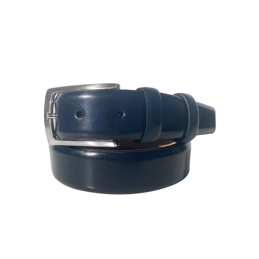 CBelt -1547 Plain Leather Belt - Navy