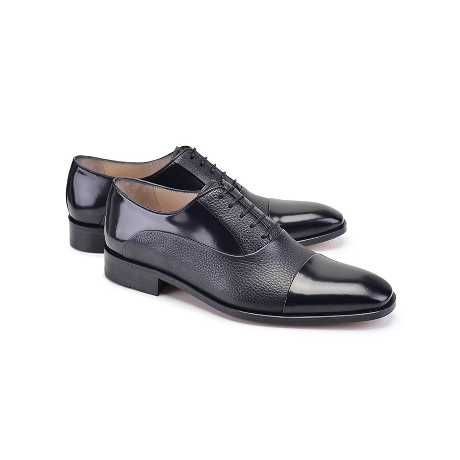 P00053 -270 Black Cap toe deer skin