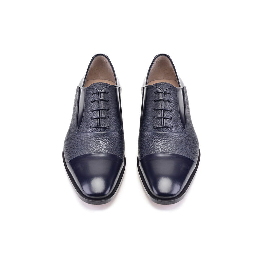 P00055 -270 Navy Cap toe deer skin