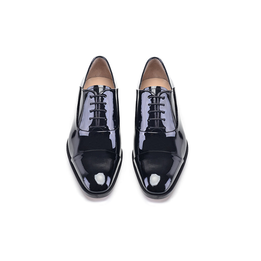 P00057 -270 Black Patent Cap toe