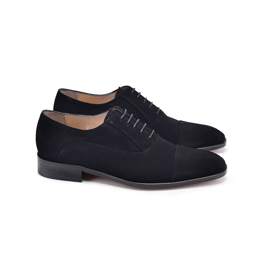 P00058 -270 Black Suede Cap toe