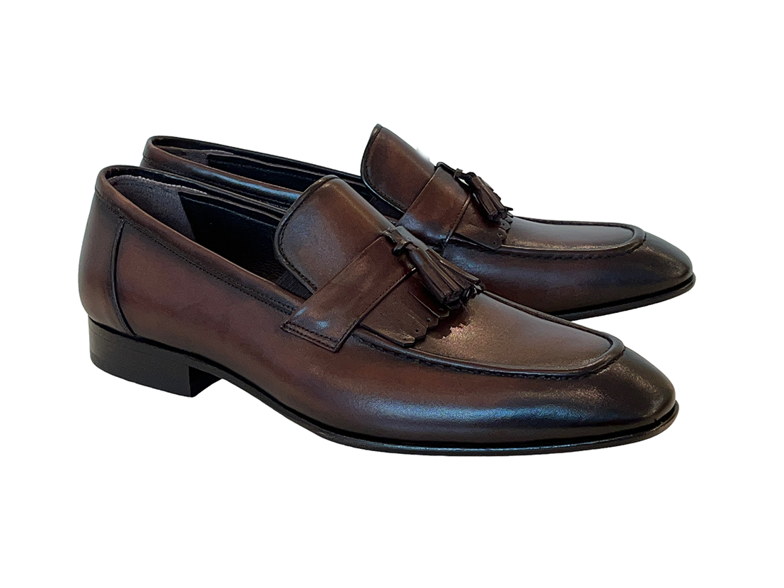 P00061-3010 Brown Kilt Tassel Loafer