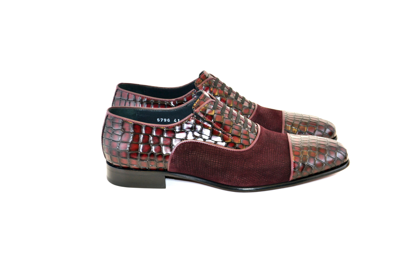 C01-5796 Cap Toe Slip On / Lace Up Burgundy