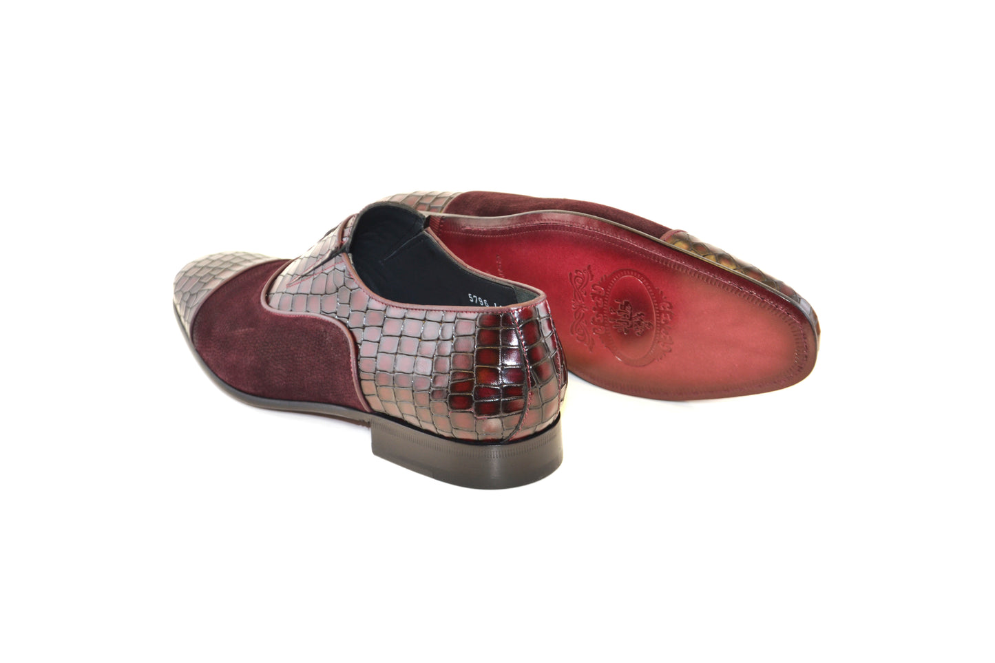 C01-5796 Cap Toe Slip On / Lace Up Burgundy