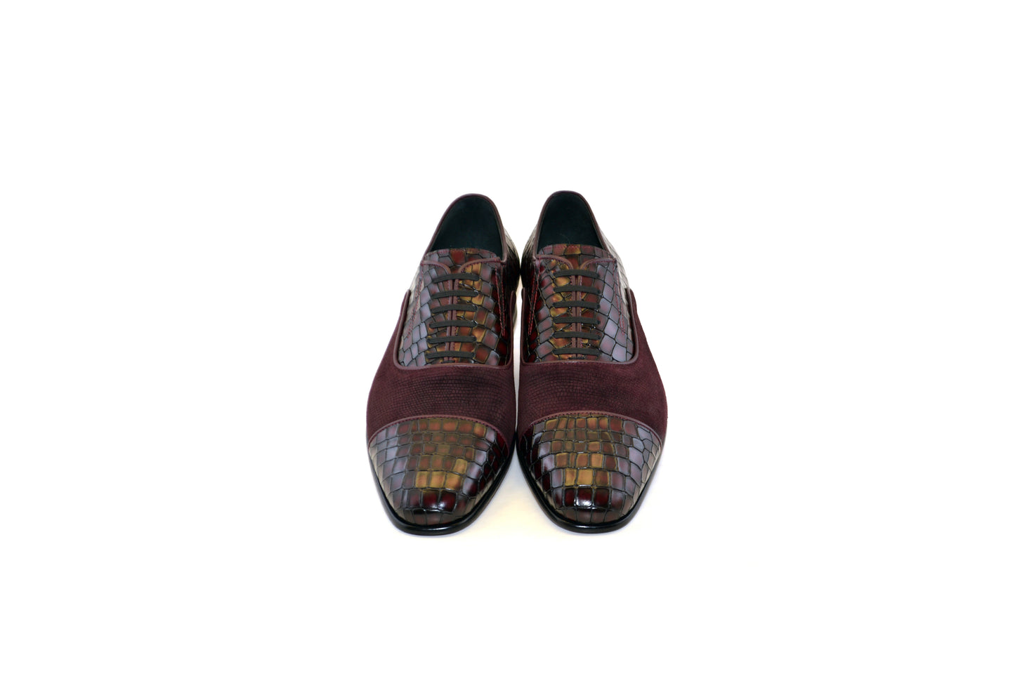 C01-5796 Cap Toe Slip On / Lace Up Burgundy
