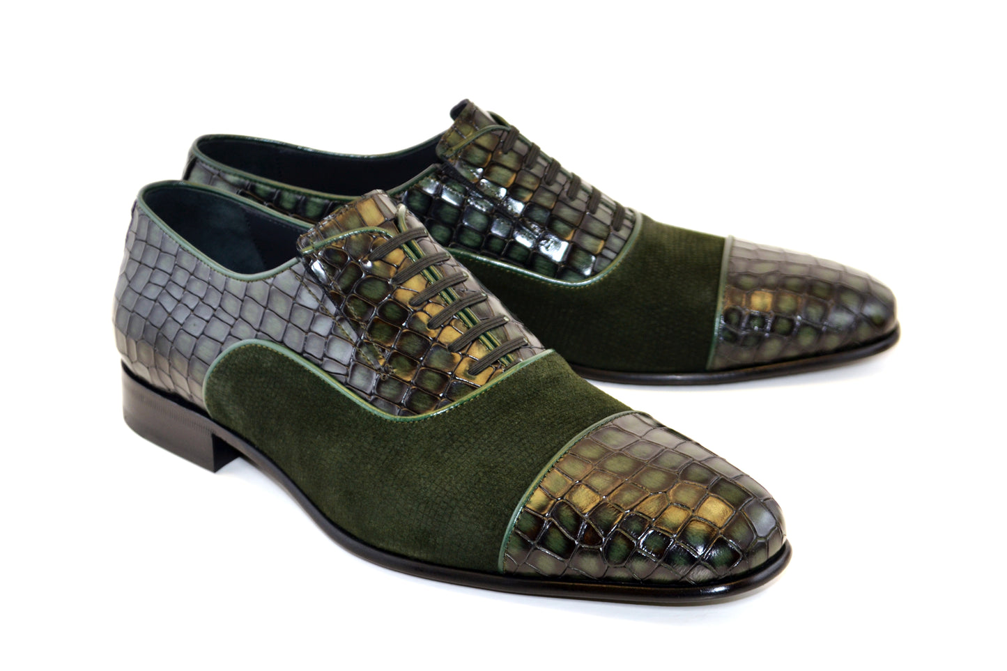 C013-5796 Cap Toe Slip On / Lace Up Green