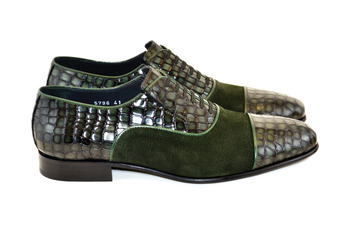 C013-5796 Cap Toe Slip On / Lace Up Green