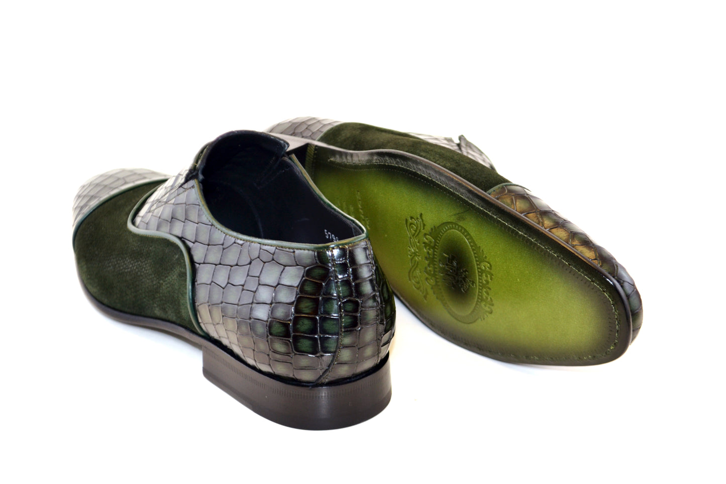 C013-5796 Cap Toe Slip On / Lace Up Green