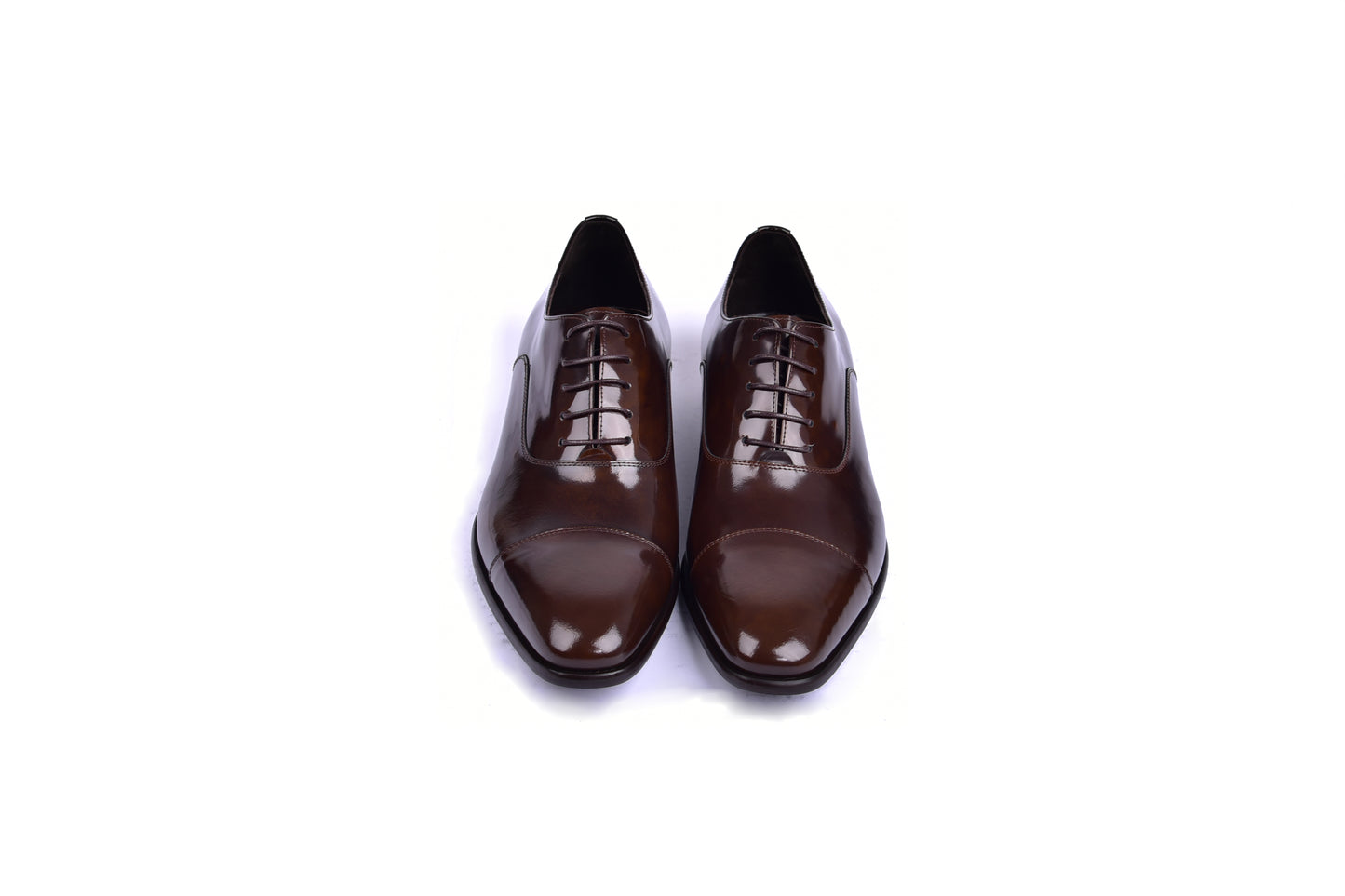 C0095-6265 Cap toe Lace up-Shinny Calf Brown