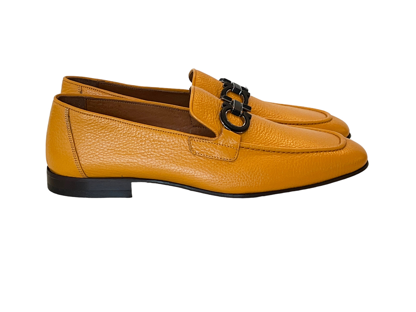 P000652-6472 Yellow Bit Buckle loafer