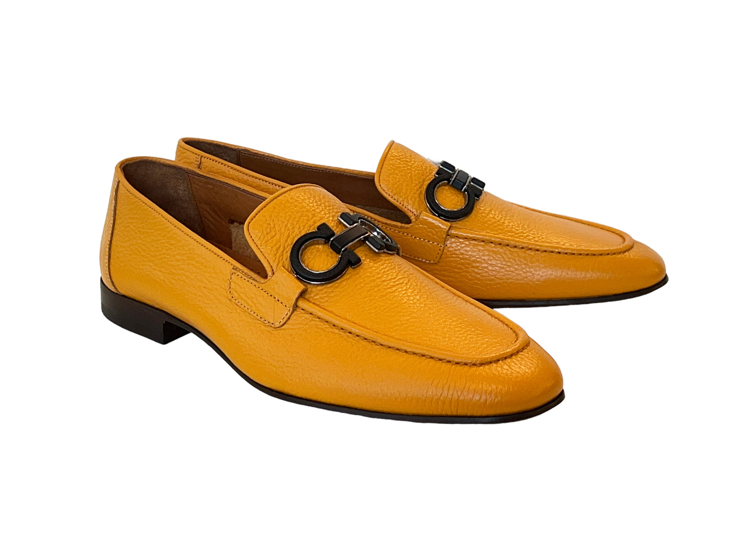 P000652-6472 Yellow Bit Buckle loafer