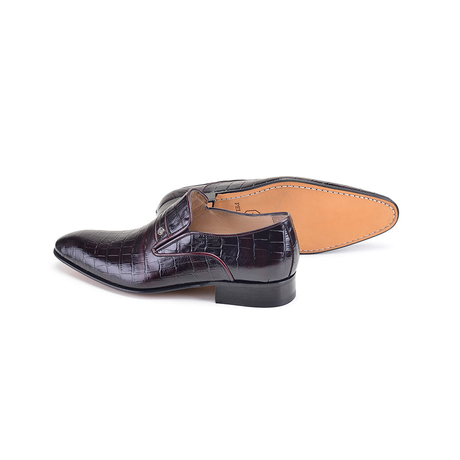 P000592 - 6924C- Bordo High vamp Loafer