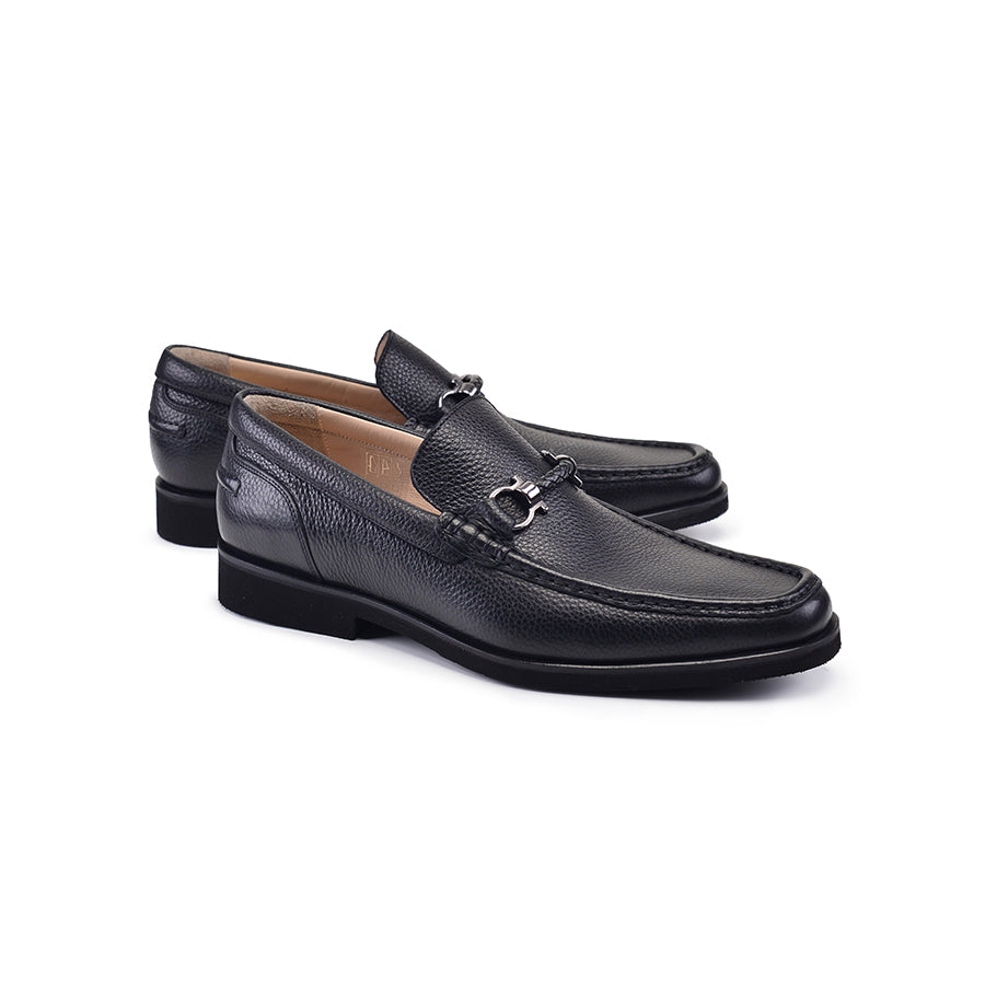 P000518 -9496 Black Dress Casual Loafer